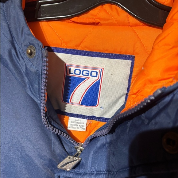 Vintage 90's Logo 7 Syracuse Orangemen NCAA Collegiate Parka Jacket Large - Picture 5 of 9